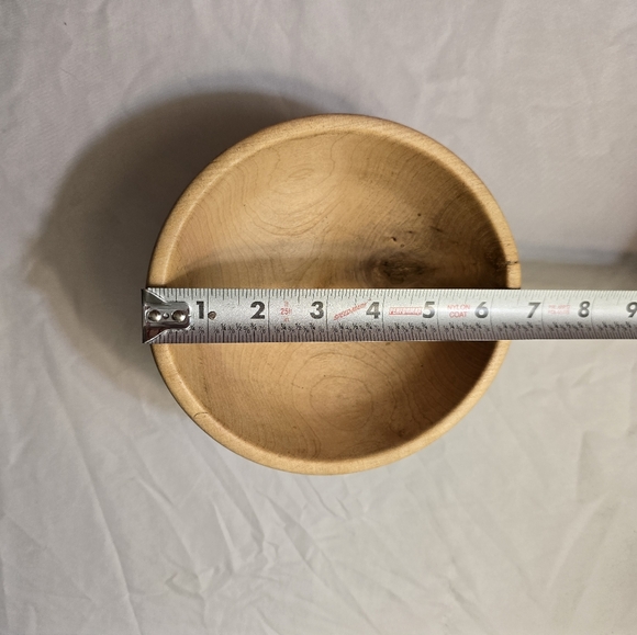 🪵Handmade Maple Wood Bowl 6 1/2 x3 - Picture 7 of 9